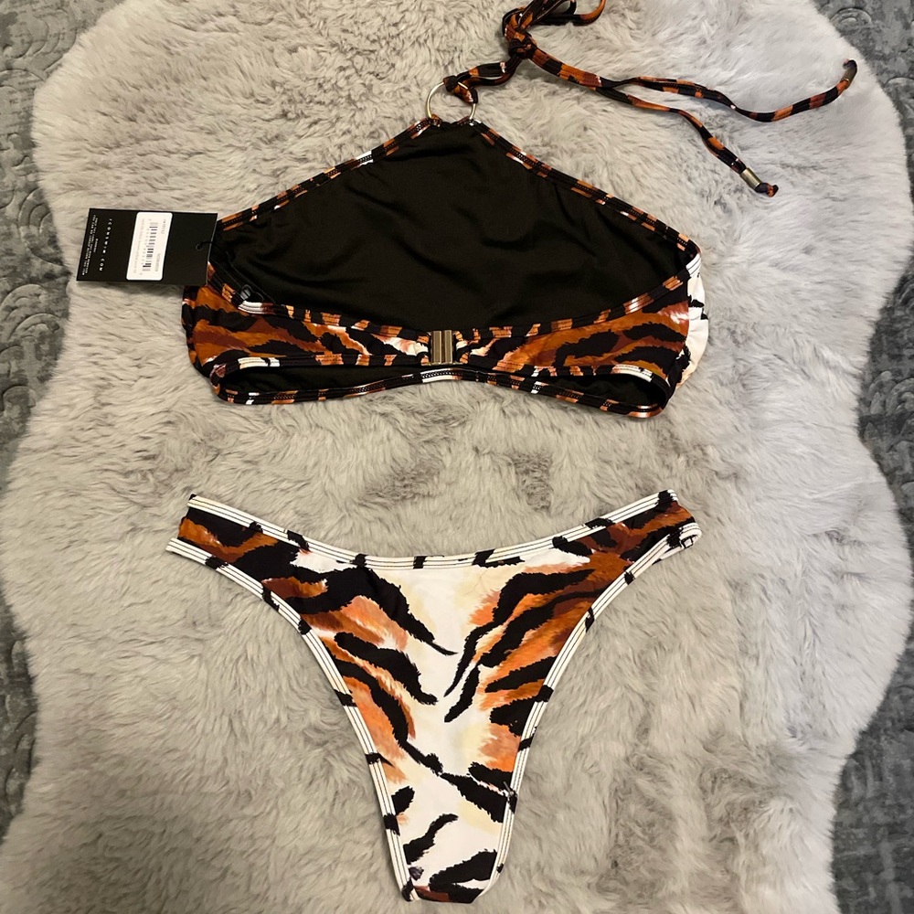 Sexy BIKINI- BROWN ZEBRA PRINT set - Picture 4 of 7